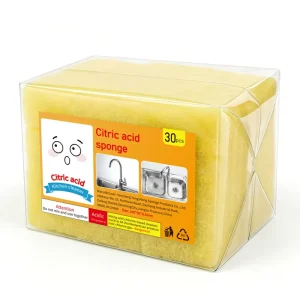 30-Piece Multi-Purpose Sponge with Citric Acid Blend for Kitchen Cleaning