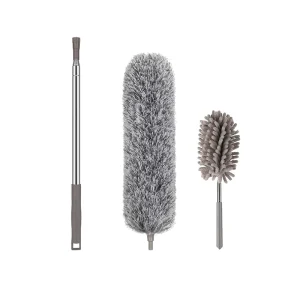 30 to 100 Inch Microfiber Duster with Bendable Washable Head and Extension Pole