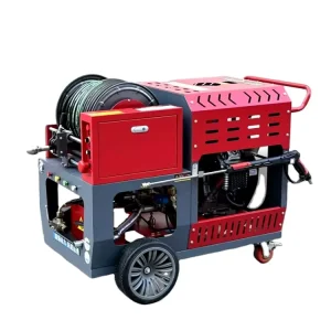 300-600 mm Pipe Drain Cleaner Machine 200 kg 27 HP Gasoline Sewer Pressure Washer