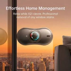 3000Pa Smart Window Cleaning Robot with Dual Water Spray, APP Control, and Voice Prompt for High-Rise Buildings
