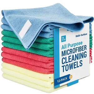 300GSM 40*40cm Microfiber Cleaning Cloth Kitchen Towel for Household and Car Cleaning