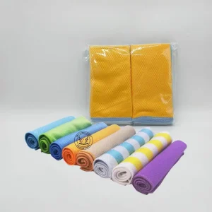 300GSM 40x40cm Fish Scale Texture Microfiber Glass Cleaning Cloth for Car and Window Wiping