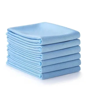 300GSM Microfiber Glass Cleaning Cloth Lint Free Quick Dry Car Mirror Polishing Cloth Absorbent Window Cleaning Towels