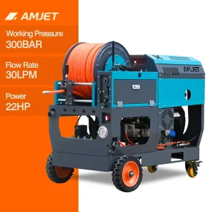 300bar 30lpm Sewer Cleaning and Jetting Machine for Tree Roots and Stain Removal