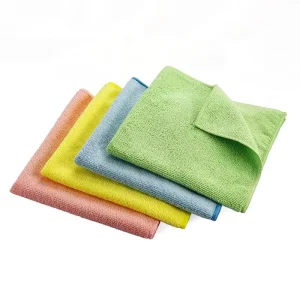 300gsm Square Microfiber Cleaning Cloths Absorbent Quick Dry Towels for Car Kitchen and Bathroom