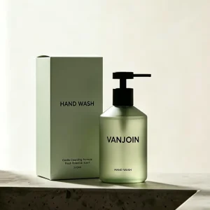 300ml 500ml Slanted Shoulder Glass Liquid Soap Dispenser Bottle Matte Green Frosted Hand Sanitizer Dish Soap Container with Pump