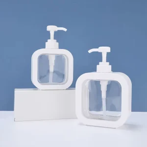 300ml Hand Sanitizer Bottle 500ml Square PET Plastic Lotion Pump Bottle