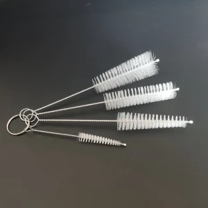 304 Stainless Steel Kitchen Tea Spout Water Cup Baby Milk Clean Brush 4 Piece Set Nylon Bristles Eco Friendly Cleaning Brushes