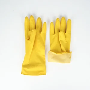 30cm Eco-Friendly Latex Arm-Net Rubber Cotton Kitchen and Household Work Gloves