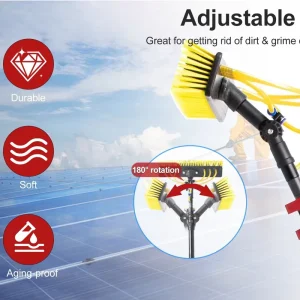 30ft 35ft 40ft Lightweight Carbon Fiber Dust Cleaning Brush Tool Telescopic Pole for Ceiling and High Place Cleaning