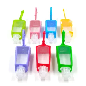 30ml Clear PET Plastic Hand Sanitizer Gel Bottle Square Shape for Shampoo Use