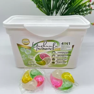 30pcs Boxed 4in1Laundry Detergent Pods Long lasting Floral Fruity Fragrance Stain Removal Fragrance Concentrated