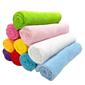30x30cm Microfiber Cleaning Cloth for All Purpose Household Dusting Kitchen Car Drying Multi Colors Ultra Absorbent and Reusable