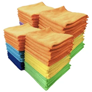30x30cm Microfiber Lint-Free Dish Polishing Rags Absorbent Kitchen Drying Towels for Window and Glass Polishing