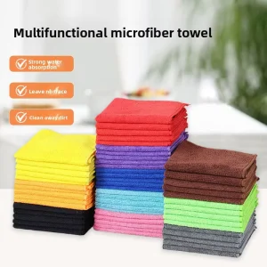 30x30cm Super Absorbent Edgeless Microfiber Towel for Kitchen and Vehicle Washing