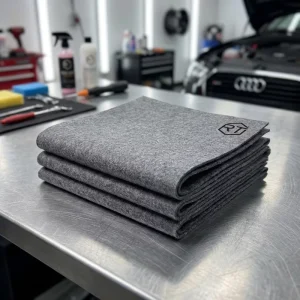 30×40 cm Thickened Laser-Logo Microfiber Car Drying Cloth for Auto Care