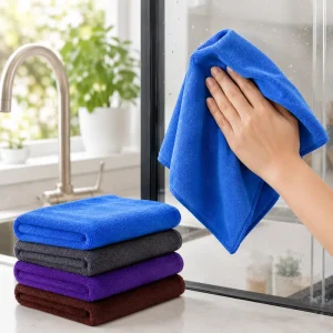 30x70cm High Absorbency Microfiber Cleaning Towel Reusable Lint Free Household Cloth OEM ODM Factory