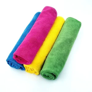 32*32 cm Home Kitchen Dish Car Polyester Microfiber Cleaning Terry Cloth Stain Removing Colourful Rags Towels