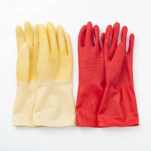 32cm Latex Reusable Soft Work Gloves Non Lined Waterproof Heavy Duty Safety Gloves Fishing Seafood Gardening Household Cleaning