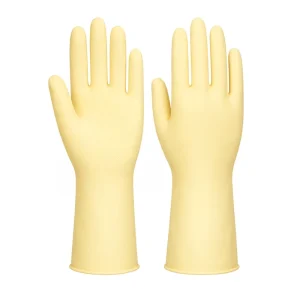 32cm Medium Thickness Natural Latex Durable Reusable Waterproof Anti Slip Kitchen Dishwashing Gloves for Home Use