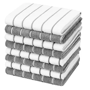 330GSM 45*65cm Microfiber Striped Warp-Knitted Household Cleaning Cloth