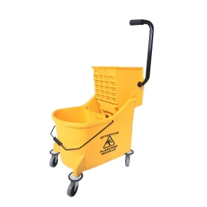 33L Janitorial Side Down Press Wringer Commercial Combo Mop Bucket Cart on Wheels