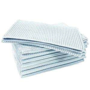 350gsm 40x40cm Microfiber Waffle-Weave Cleaning Cloth for Dust Removal and Kitchen Drying