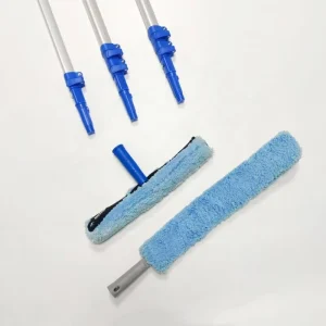 35FT Triangle Aluminum High-Reach Duster Kit with Extension Pole for High Ceilings and Window Cleaning