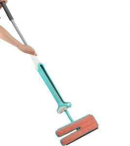 360 Degree Magic Flat Mop Squeeze Split Microfiber Mop for Flooring Cleaning Automatic Squeeze Double Sided