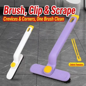 360-Degree Rotatable Gap Cleaning Brush for Tile Grout and Window Tracks