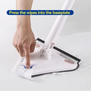 360 Degree Rotatable Triangle Floor Mop With Water Wiper No Manual Hand Washing Required Reusable Microfiber Head