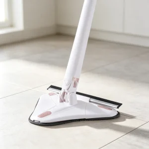 360 Degree Rotatable Triangle Mop With Water Wiper No Manual Hand Washing Required Reusable Microfiber Head for Bedroom
