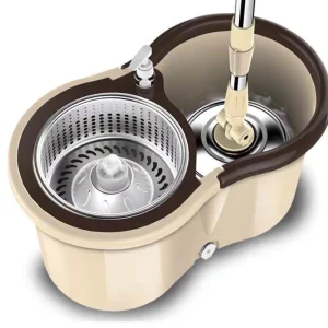 360 Degree Rotating Dry and Wet Flat Mop and Bucket Set