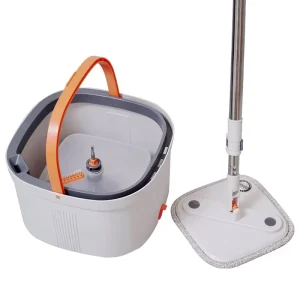 360-Degree Rotating Spin Mop and Bucket Set with Retractable Handle and Clean-Dirty Separation