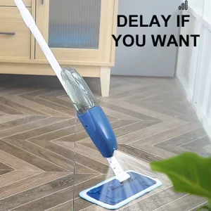 360-Degree Rotating Spray Mop with Microfiber Mop Head
