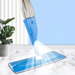 360-Degree Rotating Spray Mop with Stainless Steel Microfiber Pad and 400ml Water Tank for Wood Hardwood and Tile Floors