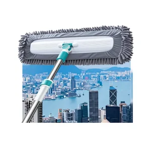 360 Degree Rotation Magic Steel Mop Telescopic Handle Automatic Wringing Eco friendly Mop Pad High Capacity High Absorption