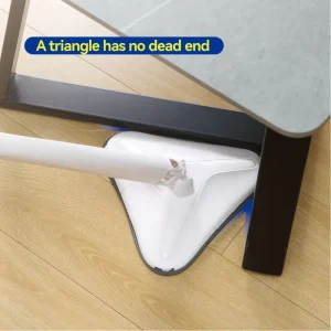 360 Degree Triangle No hand wash Mop for Dead Corner Cleaning Replaceable Microfiber Mop Pad for Household Floor Mopping
