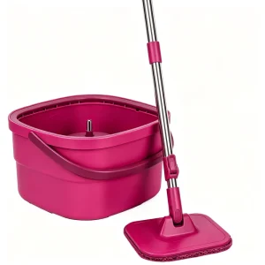 360° New Design Steel Rod with Bucket Dirty Water Separation Mop with Self Separate Clean and Dirty Water for Bathroom Cleaning