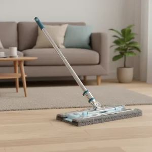 360 Rotating Microfiber Floor Cleaner Mop Removable Washable Pads Adjustable Telescopic Flat Steel Pole Plastic Basket Automatic