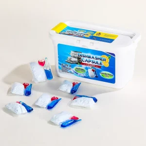 360g Dishwasher Tablets Quick Cleaning Efficient Stain Removal Solid Beads Powder Disposable