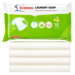 360g Lemon Laundry Soap Bar, Stain Removal, Gentle on Hands, Easy Rinse, Brightening