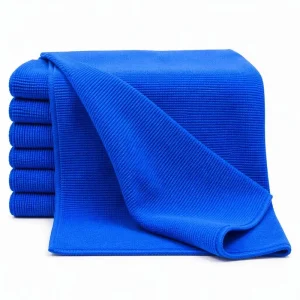 360gsm 40x40cm Pearl Weave Warp Knitted Lint Free Scratch Free Absorbent Microfiber Car Detailing Towel