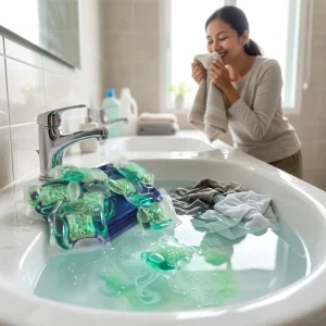 3D Eco-Friendly Natural Liquid Laundry Detergent Pods Gel with Floral Scent for Hand and Machine Washing