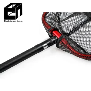 3K Carbon Fiber Twist locking Extension Pole With Skimmer Net for Leaf Cleaning Tools for Swimming Pool Fish Tanks Ponds