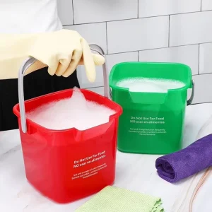 3QT/6QT/8QT Plastic Pail Bucket with Litre Measurements for Cleaning