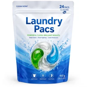 4 Chamber Eco-Friendly Laundry Pods Natural Organic 13-15g Apparel Antibacterial Color Protector Fragrance