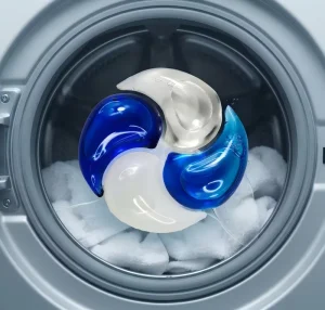 4 Chamber Laundry Pods High Concentrated Deep Cleaning Water Soluble Washing Pods for Apparel Neutral Water Saving Formula