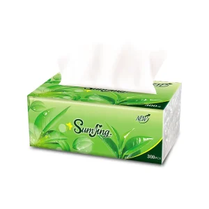 4 Ply 70-200 Sheets Embossed Virgin Wood Pulp Facial Box Tissue Individually Wrapped OEM Customized Bag Home Use