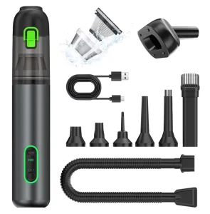4 in 1 Cordless Handheld Vacuum Cleaner 20kPa Air Duster 70000RPM Brushless Motor 7500mAh Rechargeable Car Vacuum Cleaner